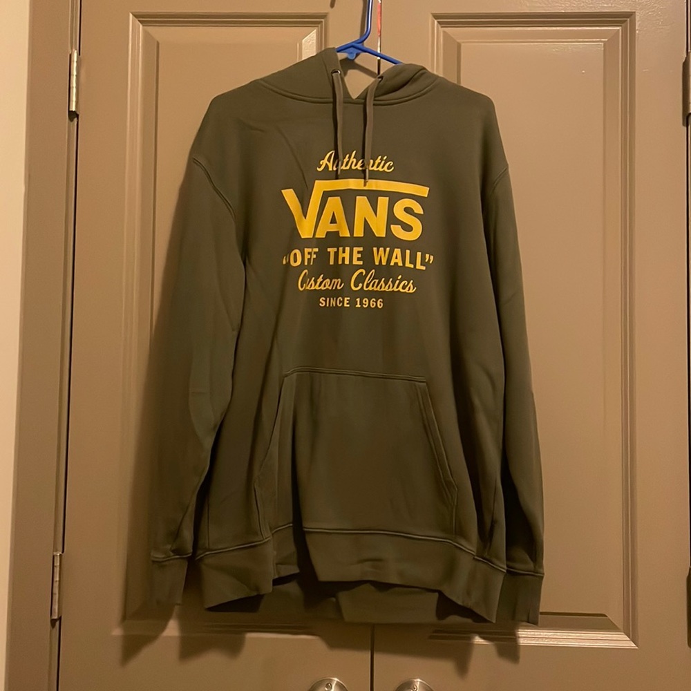 Large vans off the wall hoodie green